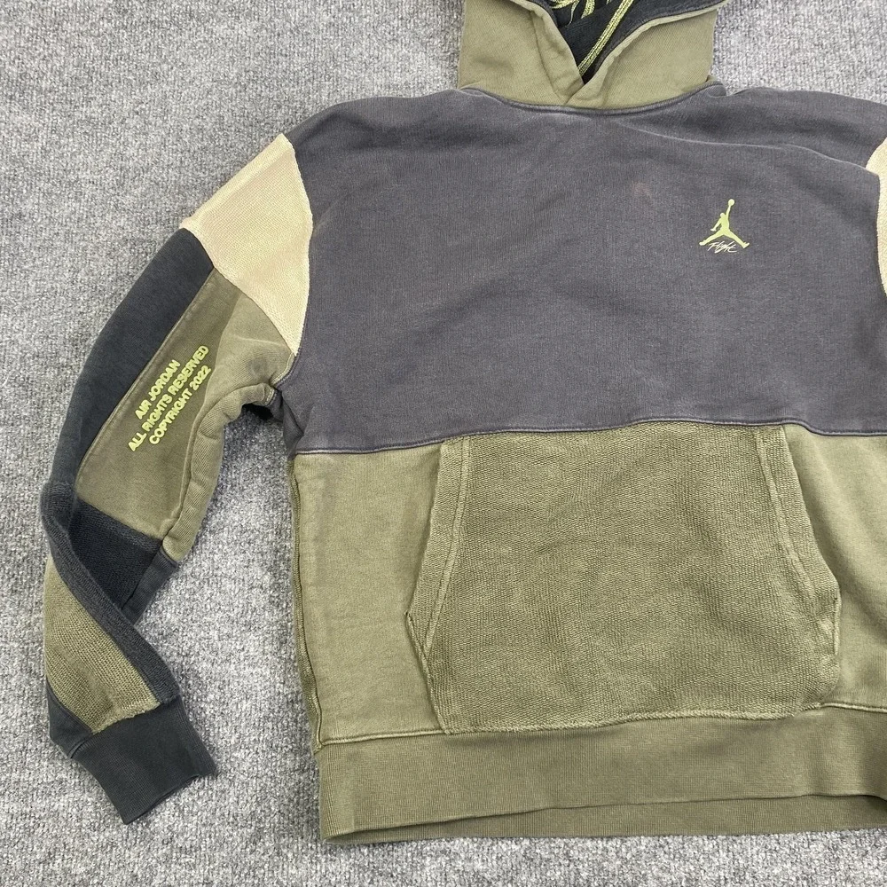 JORDAN FLIGHT HERITAGE Hoodie Off Noir DV1595-045 Nike Size Medium